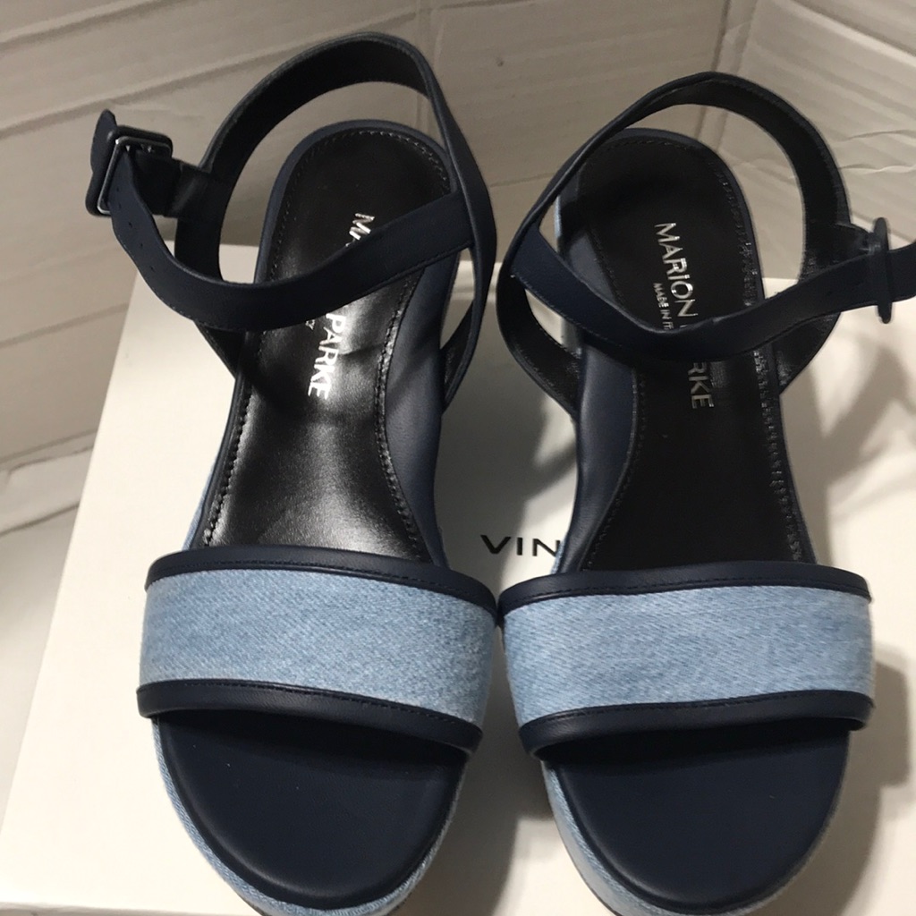 Marion Parke Imogen Platform Wedge. Made In Italy. Nwot
